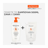 Kerastase Nutritive Refill Bain Satin Riche Σαμπουάν με Θρεπτικά Συστατικά για Πολύ Ξηρά Μαλλιά 500ml 3