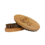 Qure Beard Grooming Brush Wooden Boar Bristle