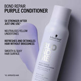 Schwarzkopf Professional Blondme Bond Repair Purple Conditioner Με Μωβ Χρωστική Για Βαμμένα Ξανθά Μαλλιά 250ml 2