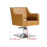 Salon Pro Economy Styling Chair Rose with Black Base 6535 by GL 5