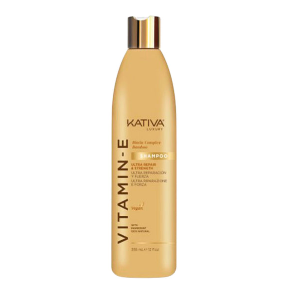 Kativa Vitamin E Biotin Complex Bamboo Σαμπουάν Ενδυνάμωσης 355ml 1