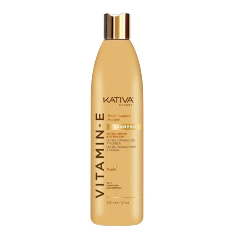 Kativa Vitamin E Biotin Complex Bamboo Σαμπουάν Ενδυνάμωσης 355ml 1
