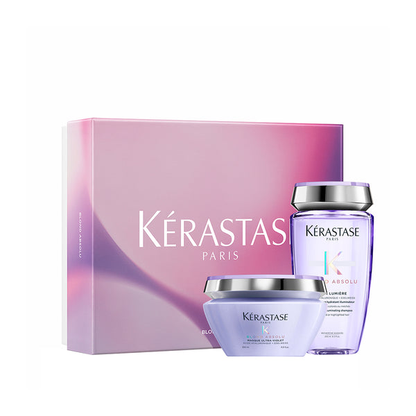 Kerastase Blond Absolu Limited Edition Care Set for Lightened Hair (Shampoo 250ml, Mask 200ml)