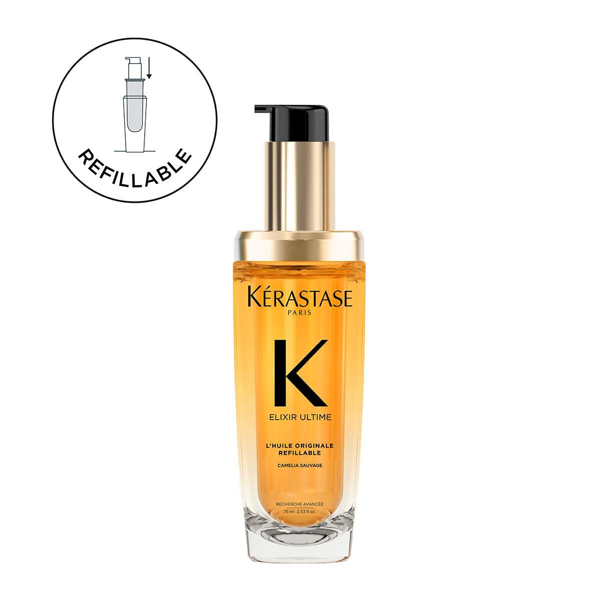 Kerastase Elixir Ultime Original Refillable L'Huile Originale Shine Hair Oil 75ml