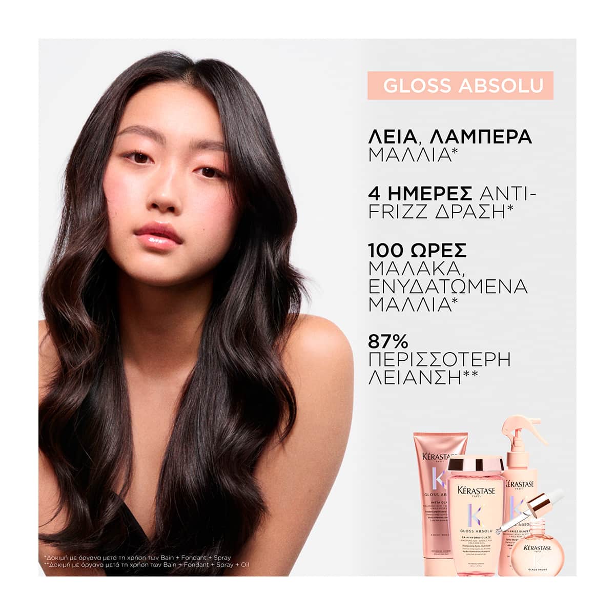 Kerastase Gloss Absolu Anti-Frizz Glaze Milk για Λεία & Λαμπερά Μαλλιά 190ml 5