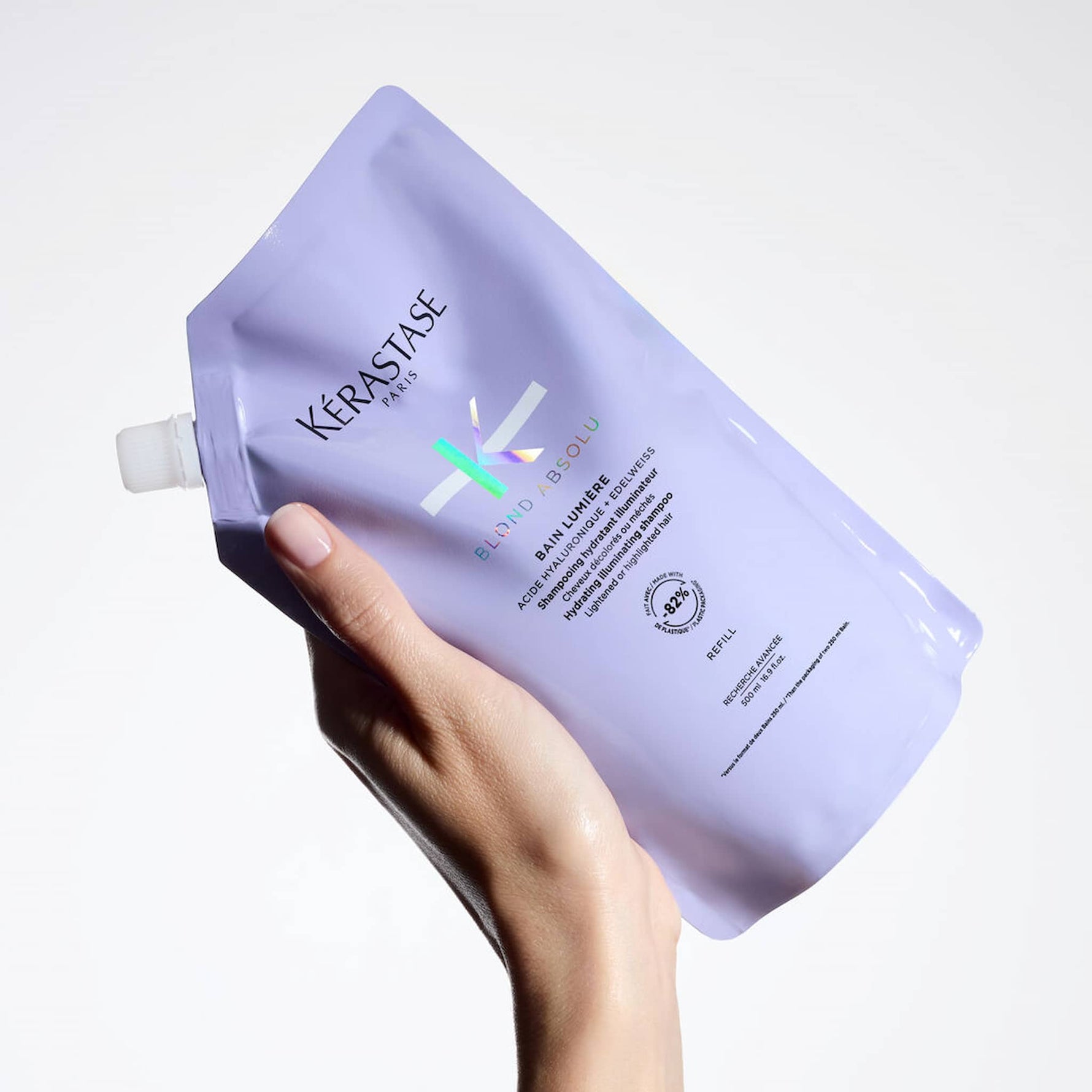 Kerastase Blond Absolu Refill Bain Lumiere Σαμπουάν Ενυδάτωσης Για Ξανθά Μαλλιά 500ml 5