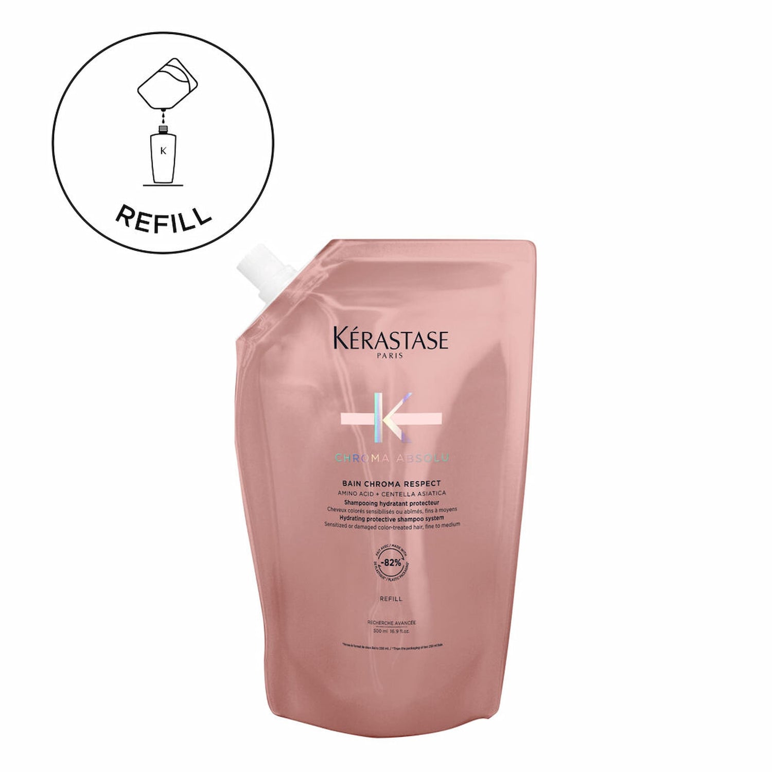 Kerastase Chroma Absolu Refill Ενυδατικό Σαμπουάν Για Προστασία Χρώματος 500ml 2