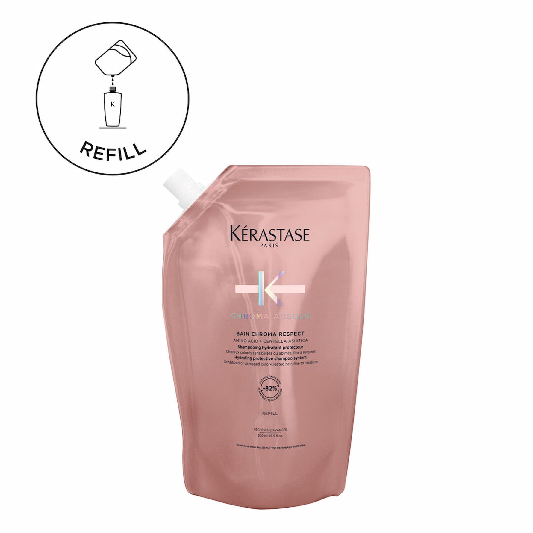 Kerastase Chroma Absolu Refill Ενυδατικό Σαμπουάν Για Προστασία Χρώματος 500ml 2