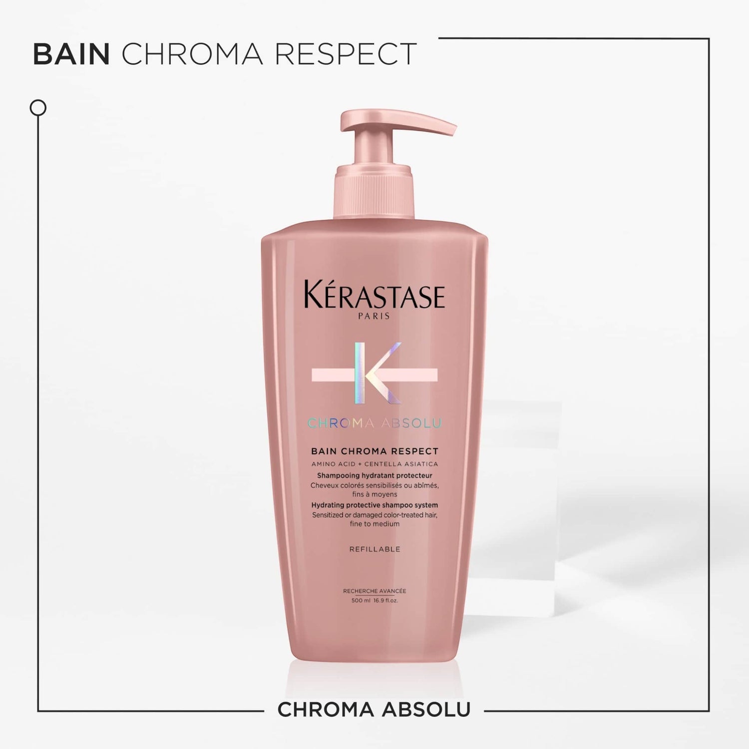 Kerastase Chroma Absolu Bain Chroma Respect Σαμπουάν για Λεπτά έως Κανονικά Βαμμένα Μαλλιά 500ml 2