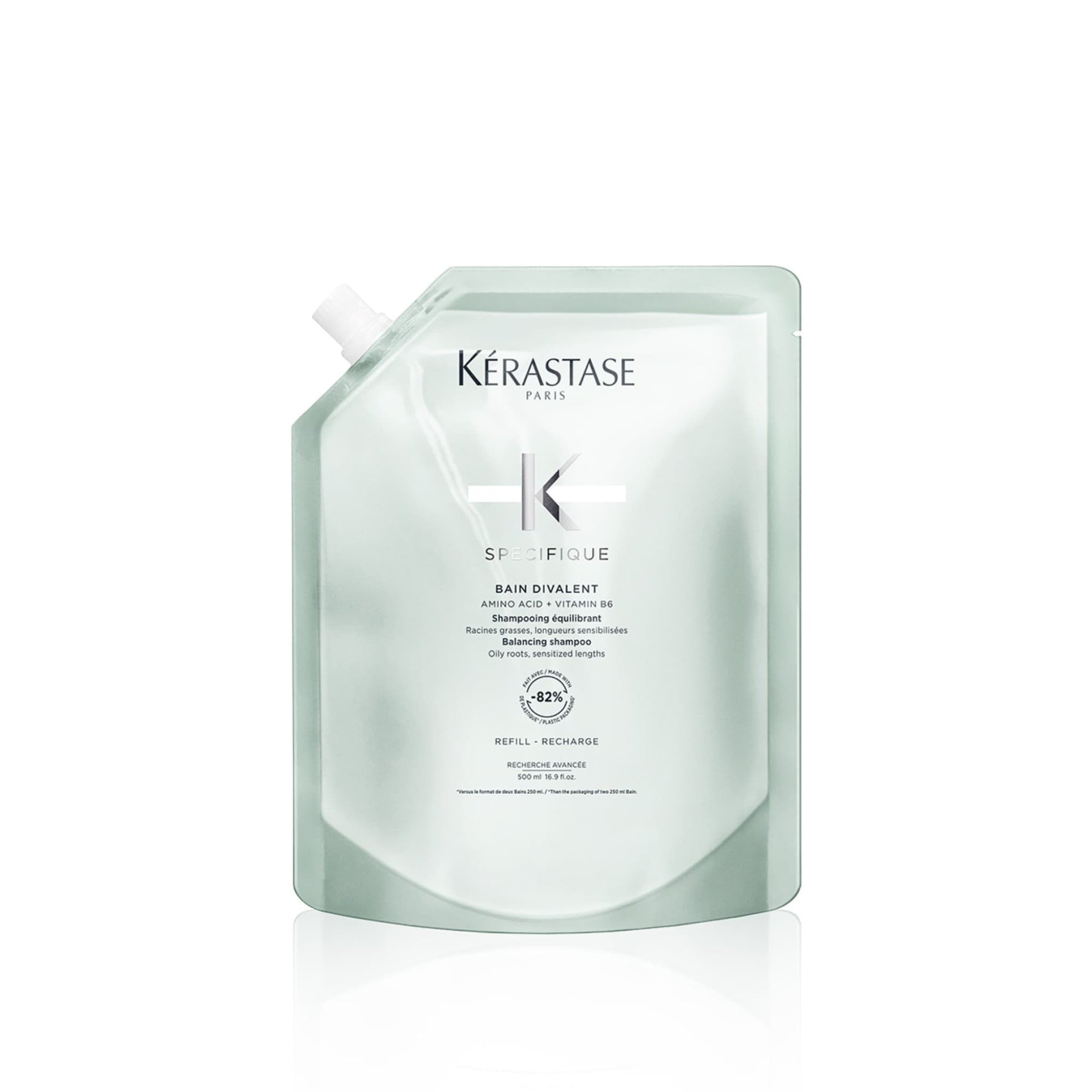 Kerastase Specifique Bain Divalent Refill Σαμπουάν για Λιπαρές Ρίζες και Ταλαιπωρημένα Μήκη 500ml 1