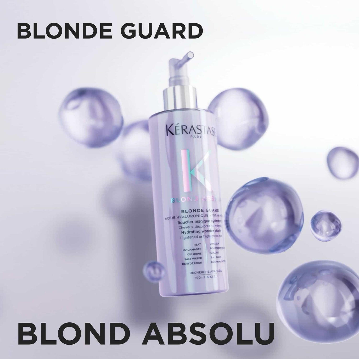 Kerastase Blond Absolu Blonde Guard Leave-In Ενυδατική Προστασία για Ξανθά Μαλλιά 190ml 2