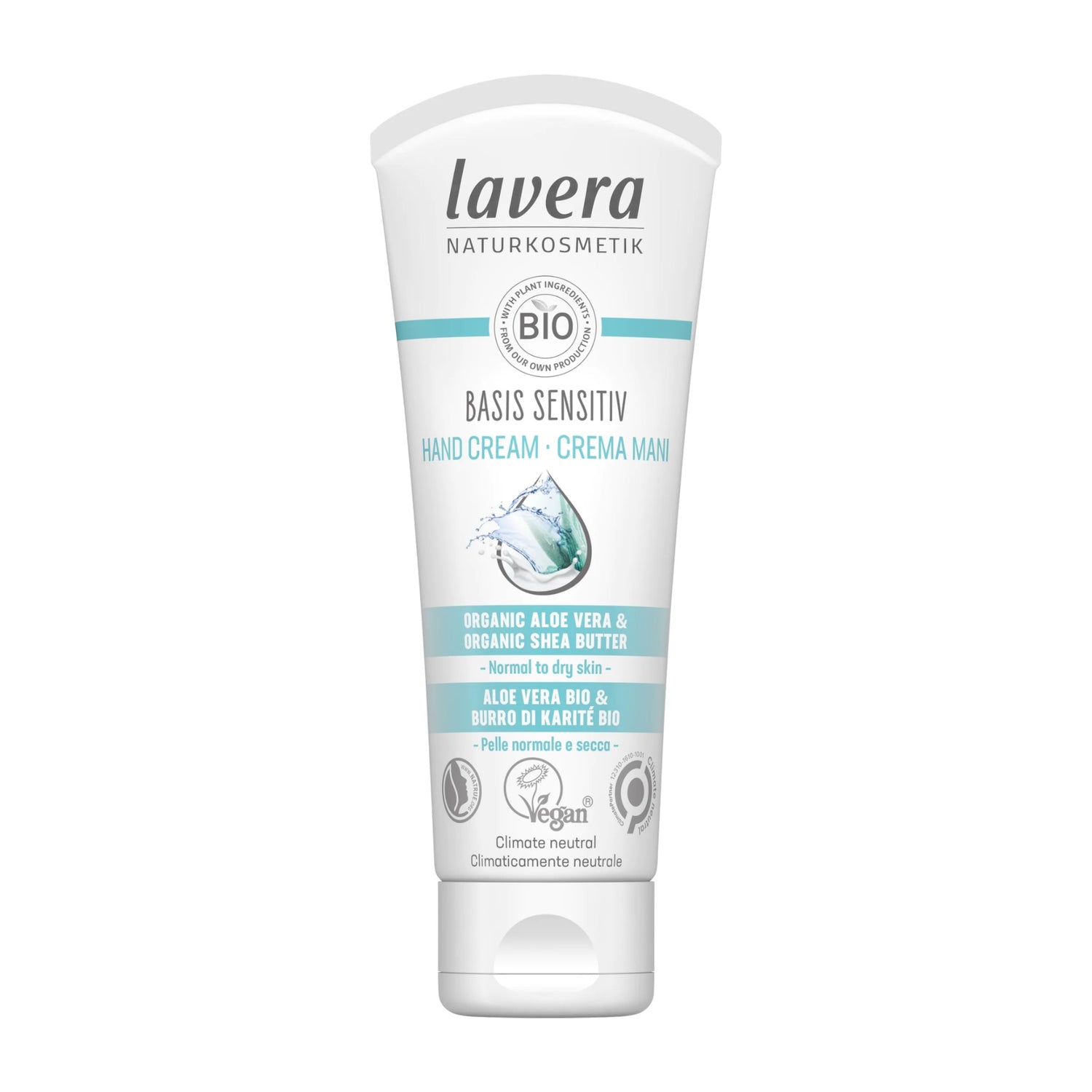 Lavera Basis Sensitive Hand Cream with Organic Aloe Vera &amp; Organic Shea Butter 75ml