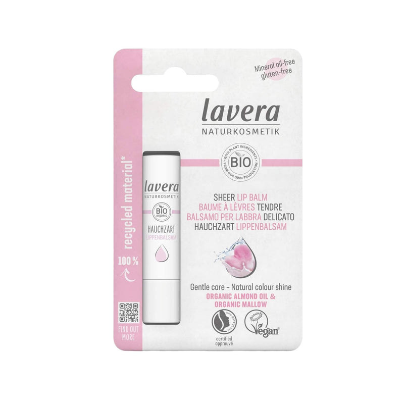 Lavera Sheer Lip Balm με Βιολογικό Αμυγδαλελαιο & Βιολογική Μολόχα 4.5gr