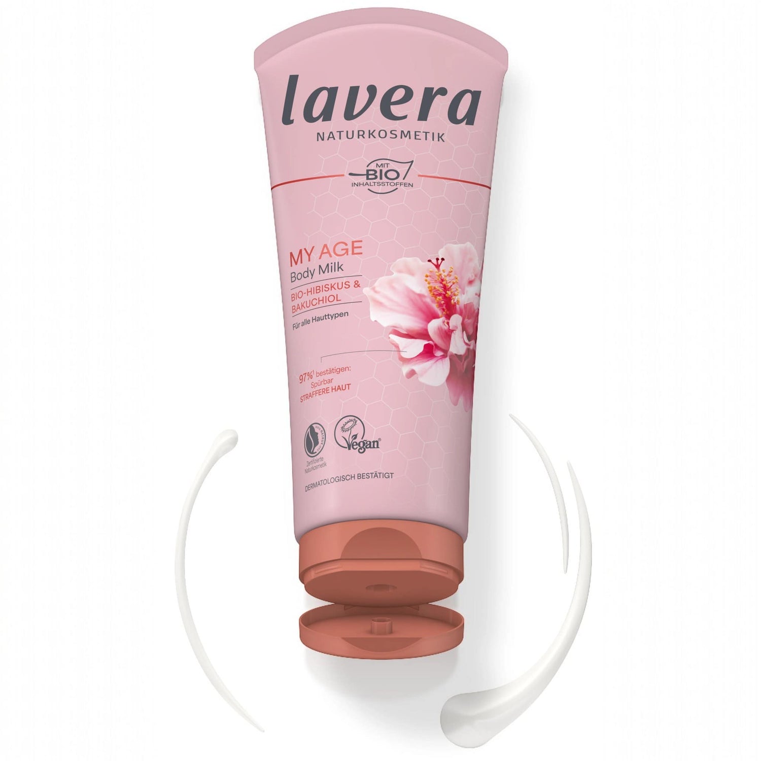 Lavera My Age Body Milk Ενυδατικό Γαλάκτωμα Σώματος με Βιολογικό Ιβίσκο και Μπακουχιόλη 200ml 2