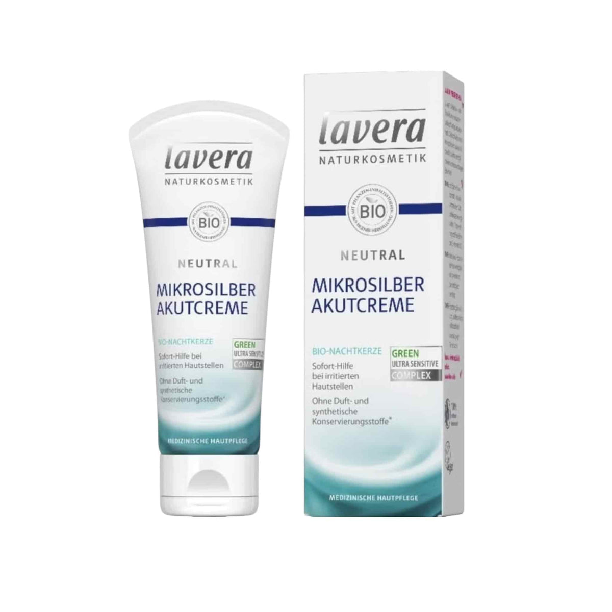 Lavera Neutral Microsilber Εντατική Κρέμα Άμεσης Δράσης 75ml 1