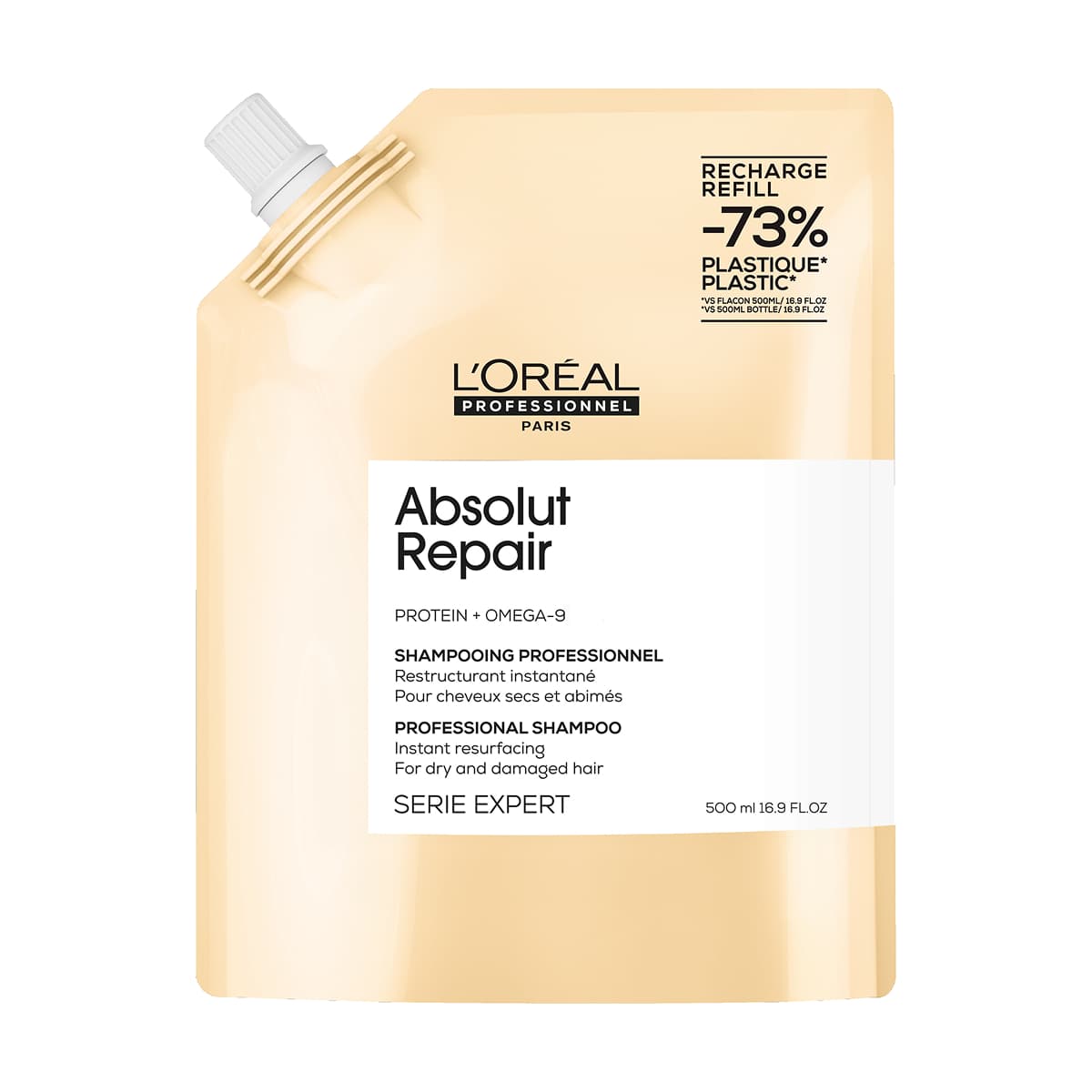 L'Oreal Professionnel Serie Expert Absolut Repair Eco Refill Shampoo For Damaged Hair 500ml