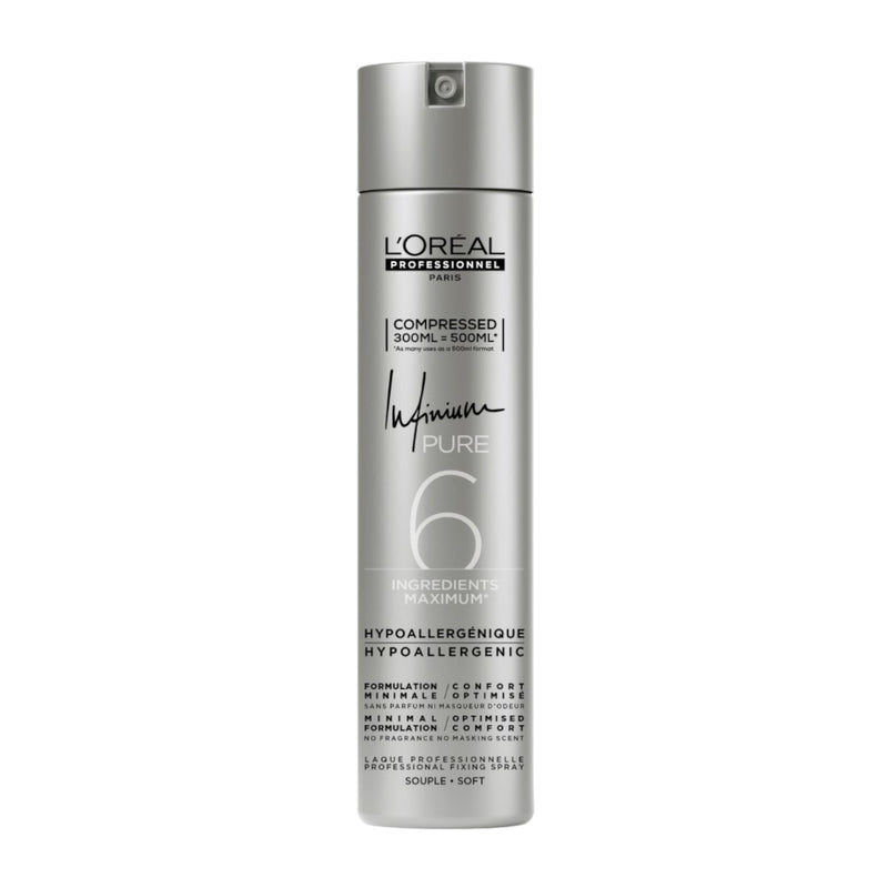 L'Oreal Professionnel Infinium Pure Soft Hairspray Λακ Μαλλιών για Απαλό Κράτημα 300ml 1