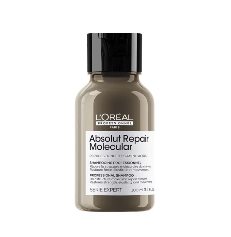 L'Oreal Professionnel Absolut Repair Molecular Σαμπουάν Μοριακής Επανόρθωσης Χωρίς Θειικά Άλατα για Ταλαιπωρημένα Μαλλιά 100ml 1