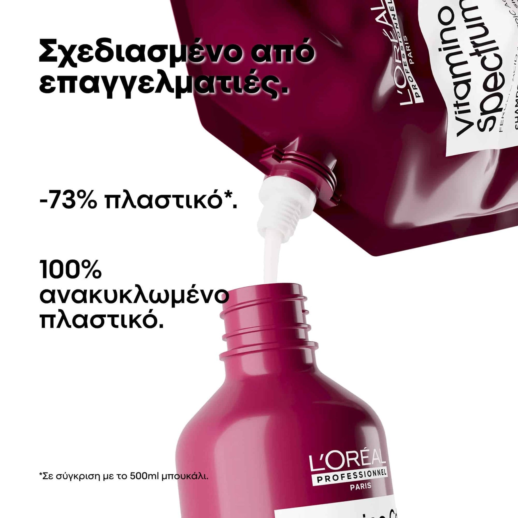 L'Oreal Professionnel Serie Expert Vitamino Color Spectrum Refill Σαμπουάν Για Όλους τους Τύπους Βαμμένων Μαλλιών 500ml 4