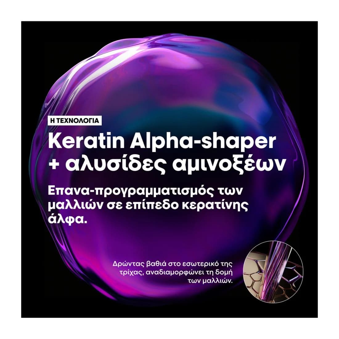 L'Oreal Professionnel Keratin Alpha Sleek Professional Mask Μάσκα Λείανσης Για Ατίθασα Μαλλιά 500ml 4