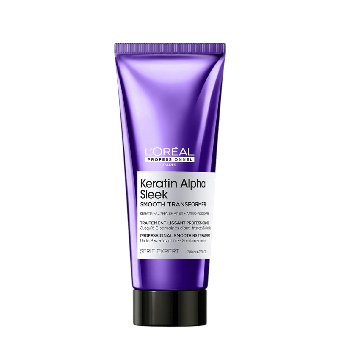 L'Oreal Professionnel Keratin Alpha Sleek Smooth Transformer Θεραπεία Λείανσης Για Ατίθασα Μαλλιά 200ml 1