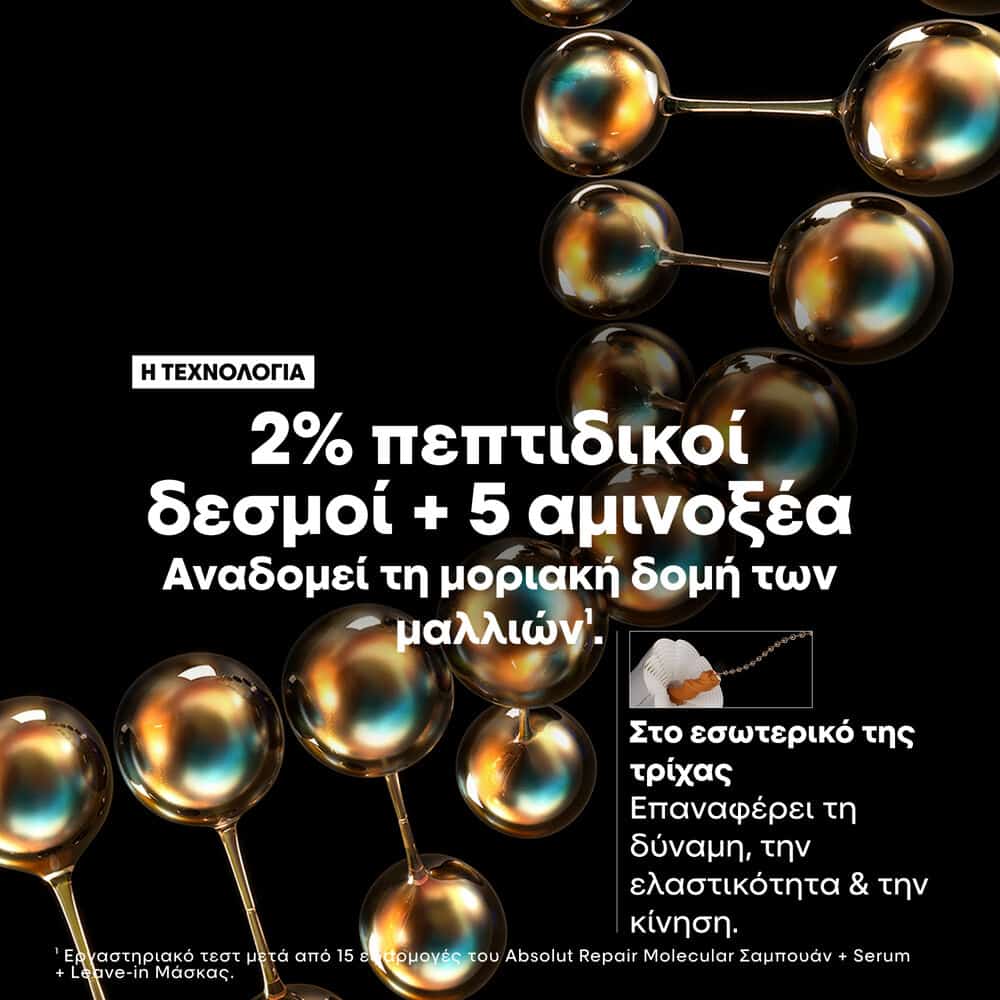 L'Oreal Professionnel Absolut Repair Molecular Duo Σετ Μοριακής Επανόρθωσης 5