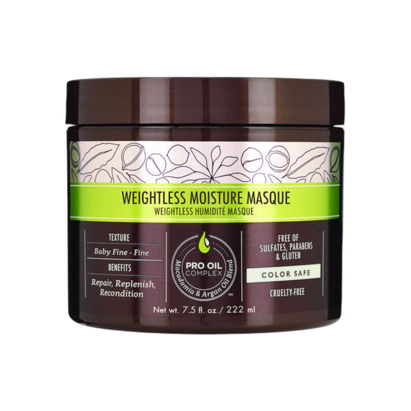 Macadamia Professional Vegan Weightless Repair Masque Εντατική Μάσκα Αναδόμησης για Λεπτά Μαλλιά 222ml 1