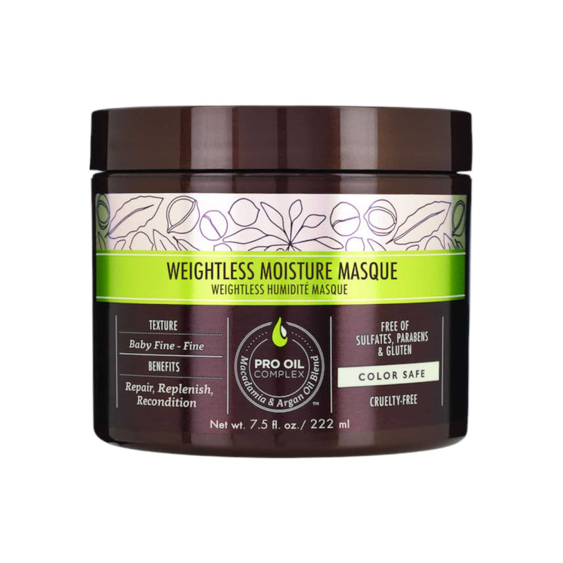 Macadamia Professional Vegan Weightless Repair Masque Εντατική Μάσκα Αναδόμησης για Λεπτά Μαλλιά 222ml 1