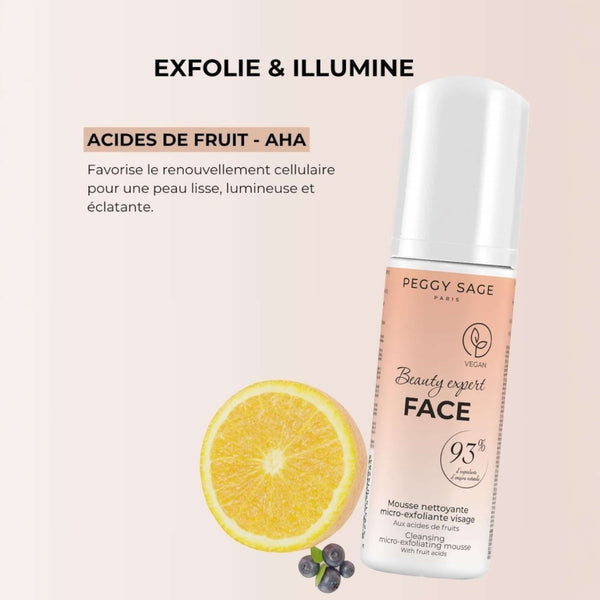Peggy Sage Beauty Expert Face Cleansing Micro Exfoliating Mousse Αφρός Καθαρισμού Προσώπου με Μικροαπολέπιση 150ml 2