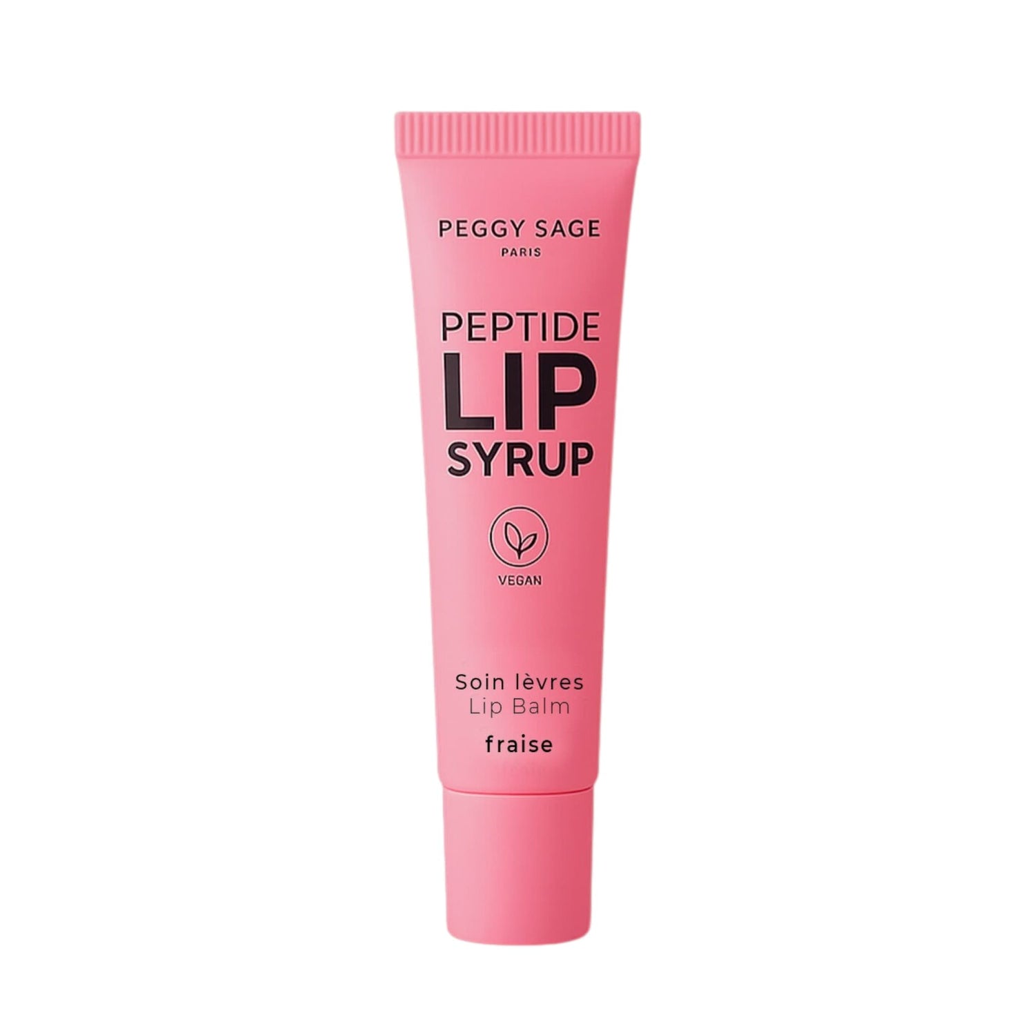 Peggy Sage Peptide Lip Syrup Fraise Lip Balm με Πεπτίδια & Άρωμα Φράουλα 10ml 1