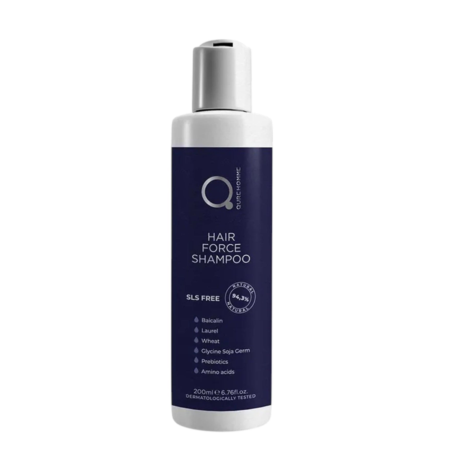 Qure Homme Hair Force Shampoo Σαμπουάν Περιποίησης και Ενδυνάμωσης Κατά της Τριχόπτωσης 200ml 1