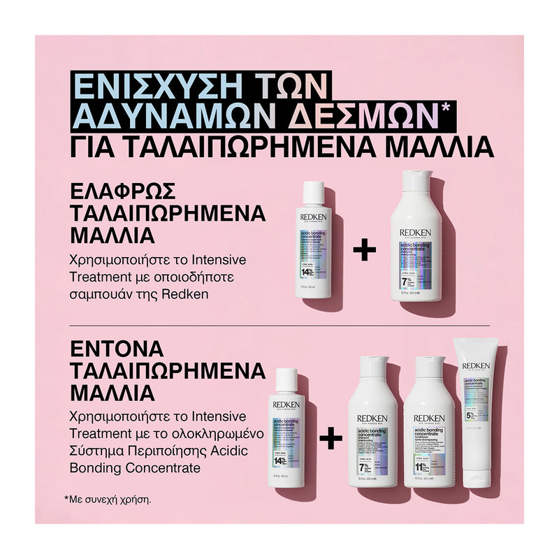 Redken Acidic Bonding Concentrate Σαμπουάν Για Ξηρά Ταλαιπωρημένα & Βαμμένα Μαλλιά 300ml