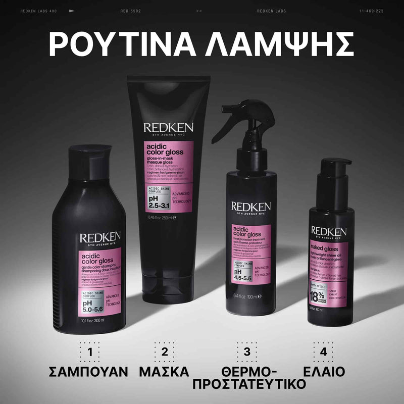 Redken Acidic Color Gloss 1 Minute Μάσκα Ενός Λεπτού για Λαμπερό Χρώμα 250ml 6