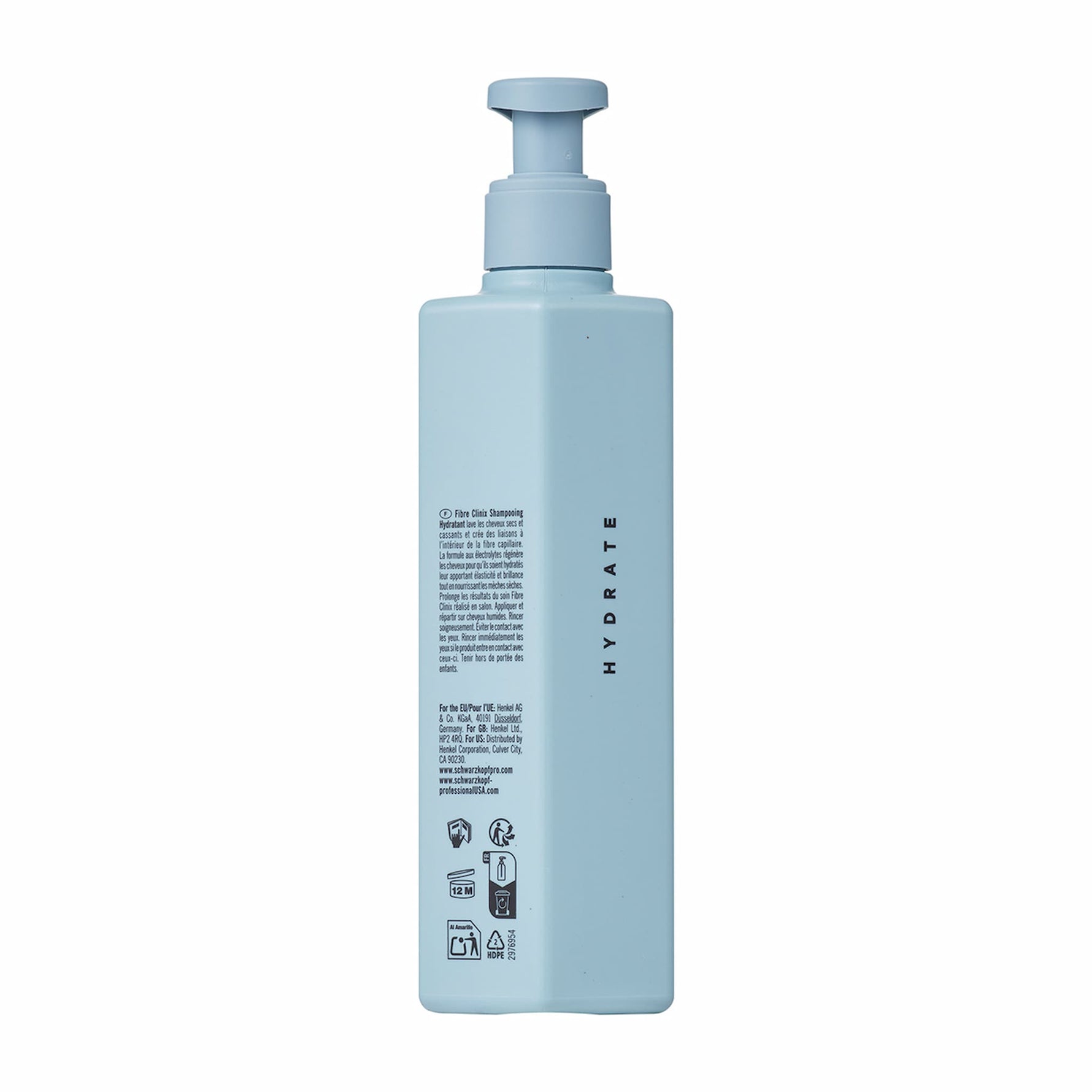 Schwarzkopf Professional Fibre Clinix Hydrate Σαμπουάν Ενυδάτωσης για Ξηρά Ταλαιπωρημένα Μαλλιά 300ml 3