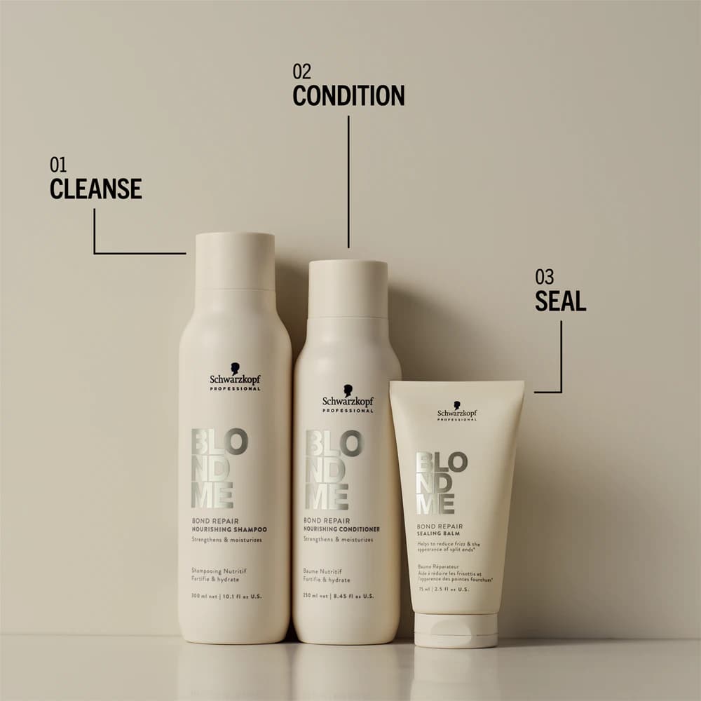 Schwarzkopf Professional Blondme Bond Repair Nourishing Shampoo 300ml 4
