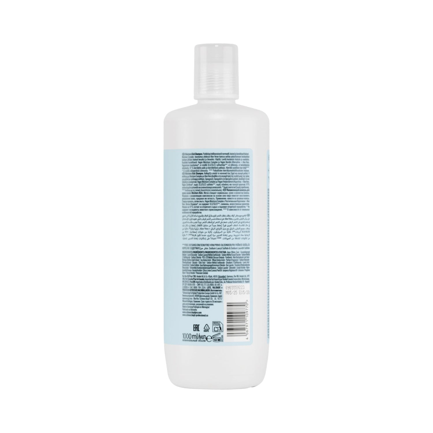 Schwarzkopf Professional BC Bonacure Moisture Kick Shampoo 1000ml 2