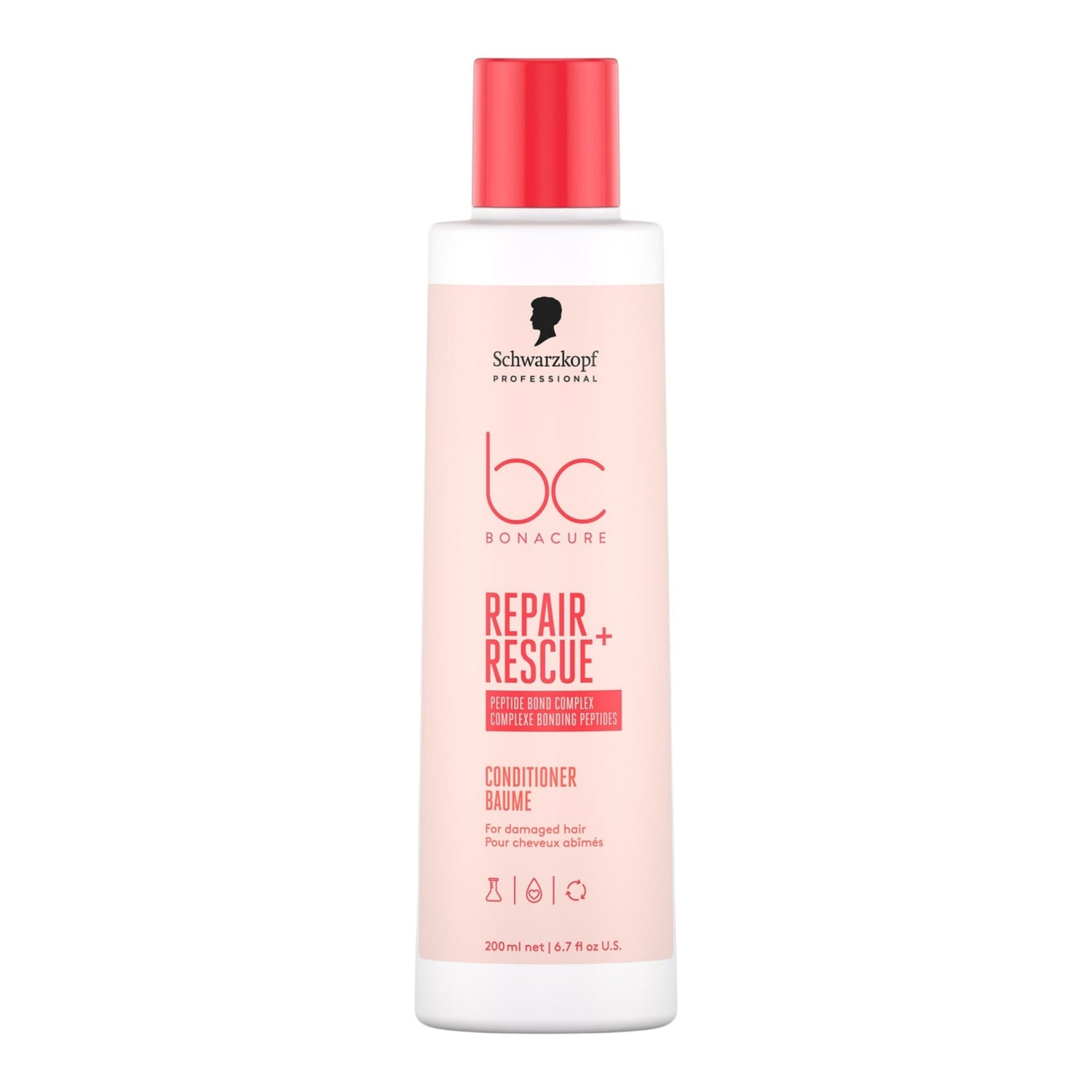 Schwarzkopf Professional BC Bonacure Repair Rescue+ Conditioner Μαλακτική Κρέμα Επανόρθωσης για Ταλαιπωρημένα Μαλλιά 200ml 1