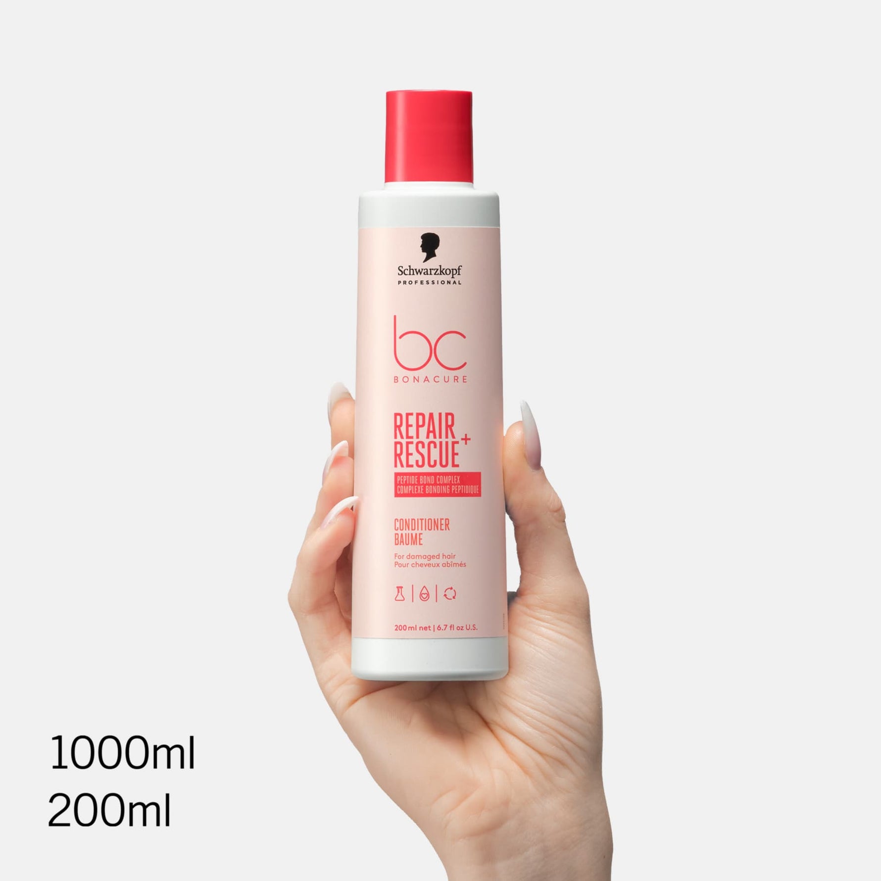 Schwarzkopf Professional BC Bonacure Repair Rescue+ Conditioner Μαλακτική Κρέμα Επανόρθωσης για Ταλαιπωρημένα Μαλλιά 200ml 2