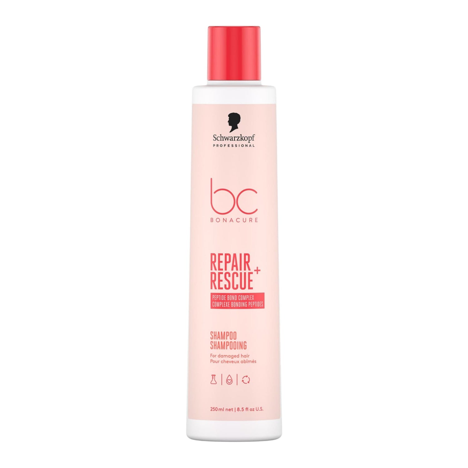 Schwarzkopf Professional BC Bonacure Repair Rescue+ Shampoo Σαμπουάν Επανόρθωσης για Ταλαιπωρημένα Μαλλιά 250ml 1