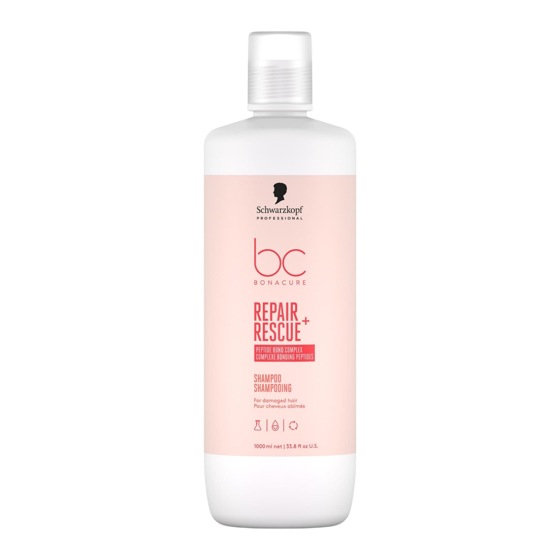 Schwarzkopf Professional BC Bonacure Repair Rescue+ Shampoo Σαμπουάν Επανόρθωσης για Ταλαιπωρημένα Μαλλιά 1000ml 1
