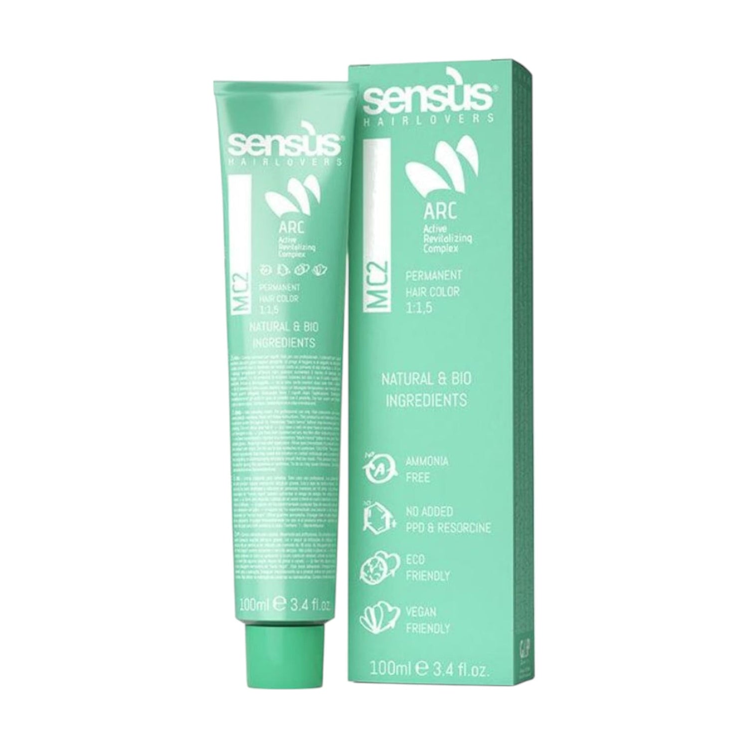 Sensus Mc2 Permanent Hair Color Βαφή Χωρίς Αμμωνία 100ml 1
