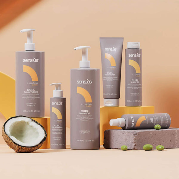 Sensus Illumyna Care Curl Conditioner για Σγουρά Μαλλιά 900ml 2