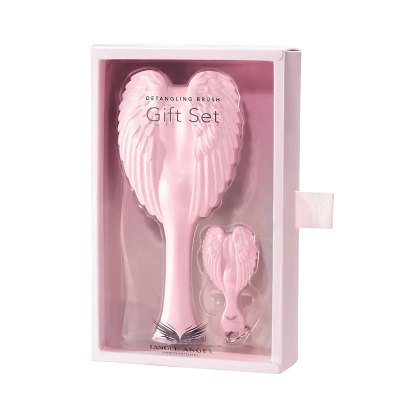 Tangle Angel Gift Set 2.0 Matt Pink & Angel Keyring Pink Σετ Δώρου Βούρτσας Μαλλιών 1