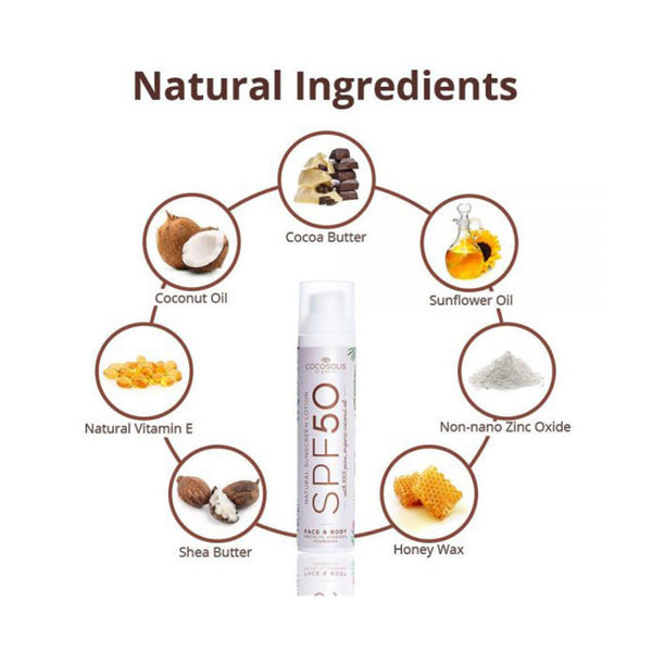 Cocosolis Natural Sunscreen Lotion Αντηλιακή Λοσιόν Προσώπου και Σώματος SPF50 σε Spray 100ml