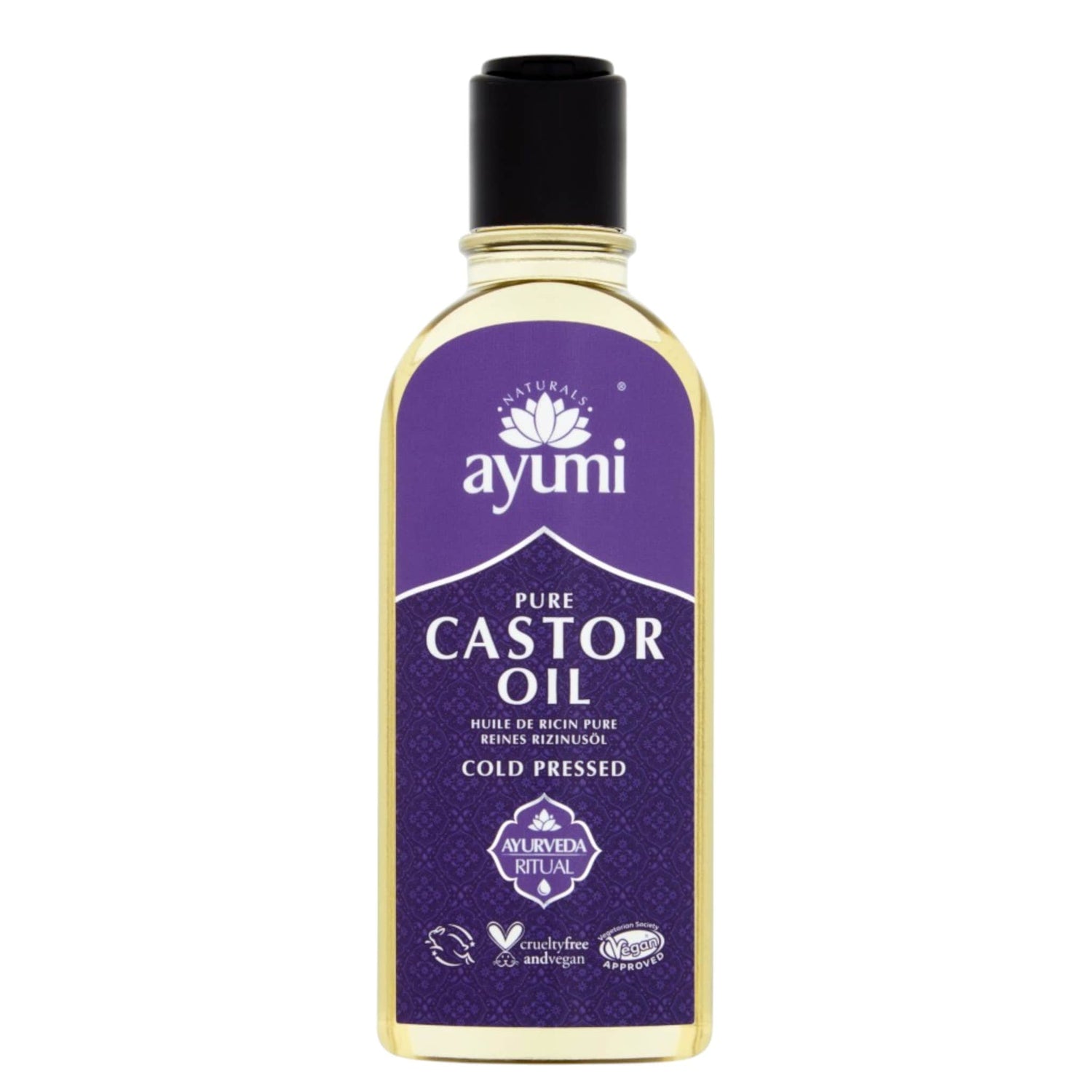 Ayumi Pure Castor Oil Organic Cold-Pressed Castor Oil 150ml