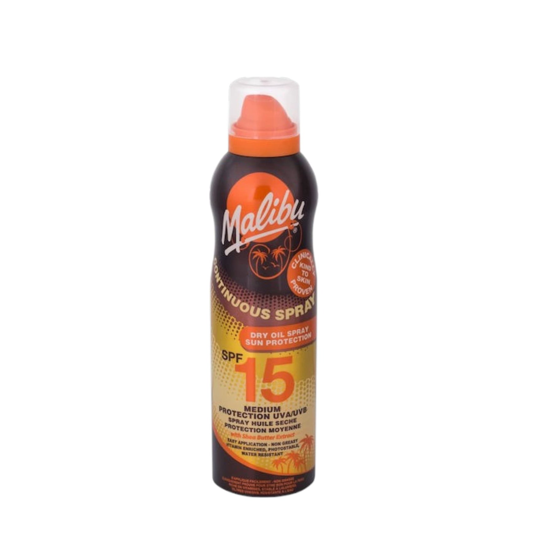 Malibu Continuous Lotion Spray SPF15 175ml 1