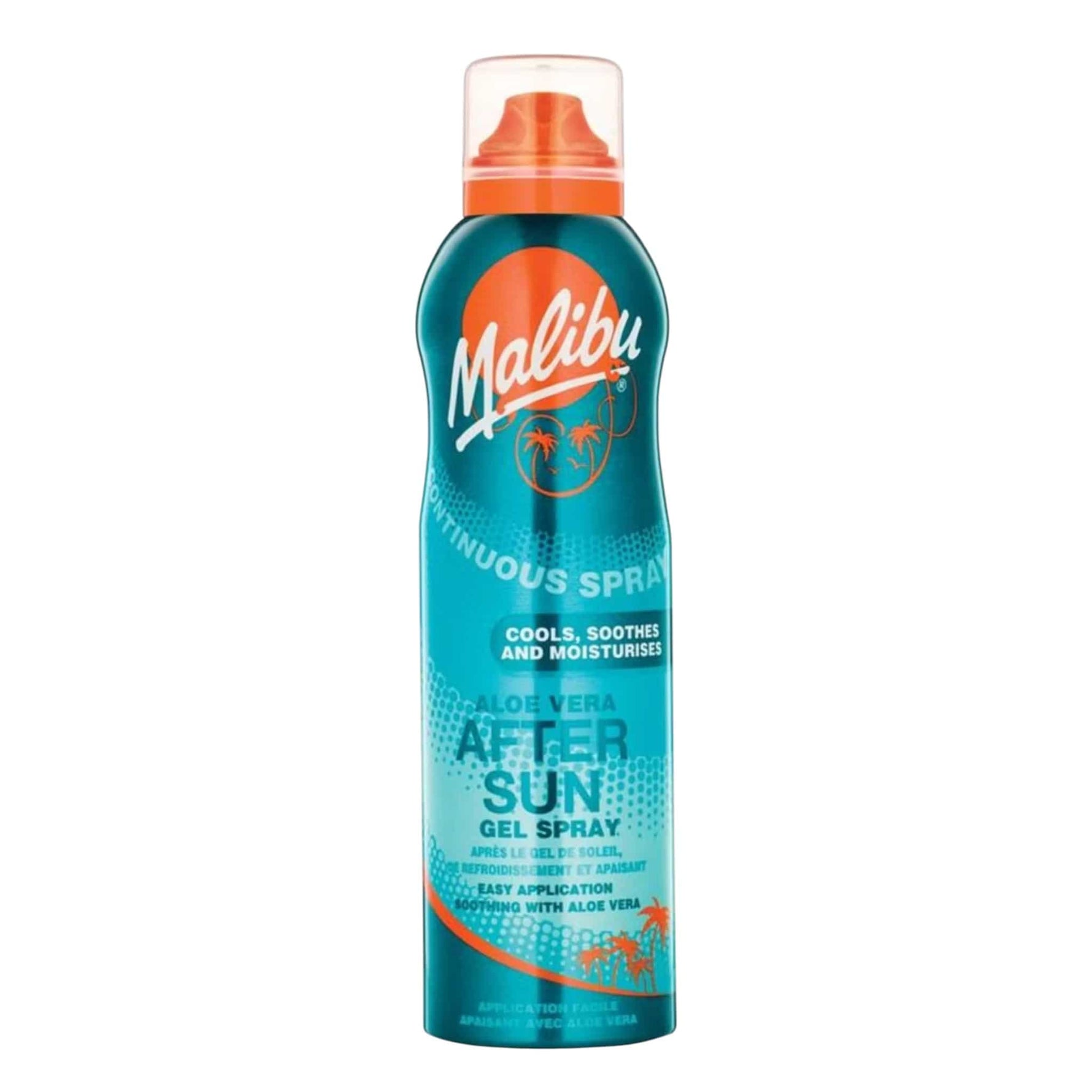 Malibu Aloe Vera After Sun Continuous Gel Spray Σώματος για μετά την Έκθεση στον Ήλιο 175ml 1