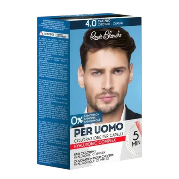 Renee Blanche Per Uomo Kit Βαφής Μαλλιών για Άνδρες 4.0 Καστανό 1