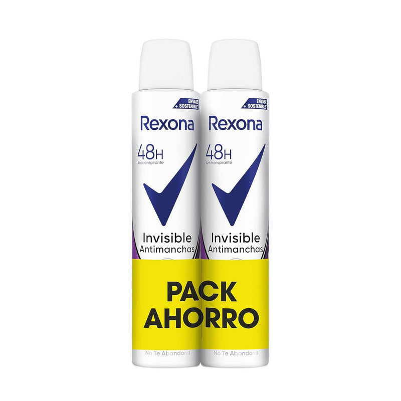 Rexona Spray Woman Black and White Invisible Clothes Γυναικείο Αποσμητικό σε Σπρέι 200ml*2 1