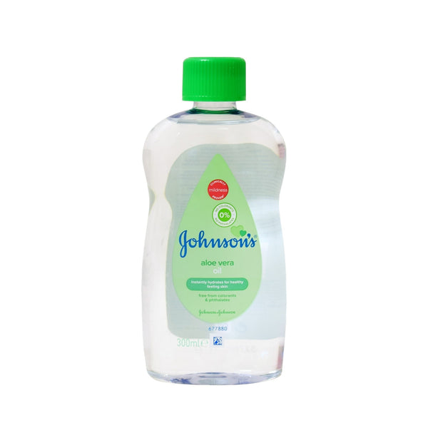 Johnson Baby Oil Aloe Vera Ενυδατικό Λάδι Σώματος για Μωρά με Αλόη Βέρα 300ml 1